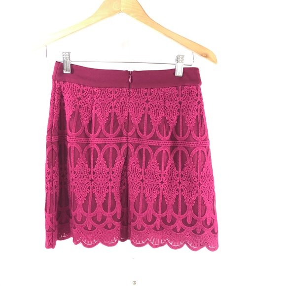Finders Keepers Pink Lace Awake Cherry Skirt XS - Picture 4 of 8